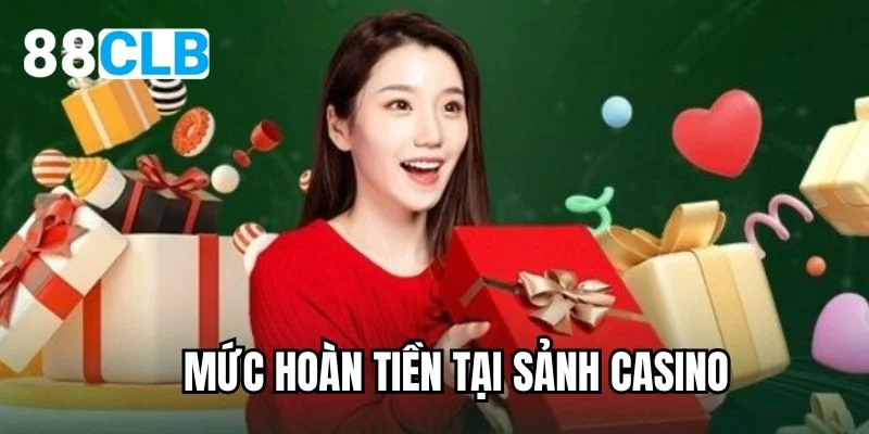 Mức hoàn tiền tại sảnh casino